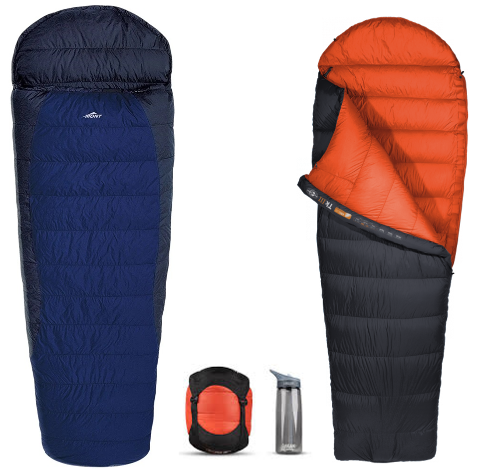 Sleeping bags from the hire fleet